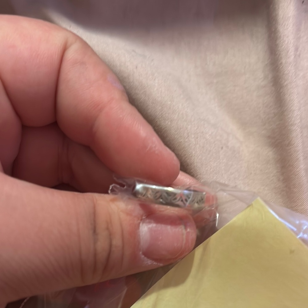 Silver Patterned Ring